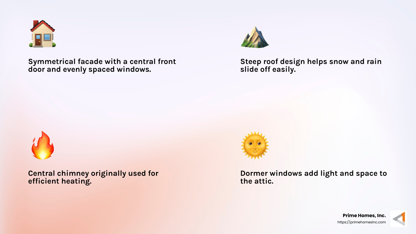 Cape Cod House Features Infographic - cape cod house styles infographic 4_facts_emoji_light-gradient