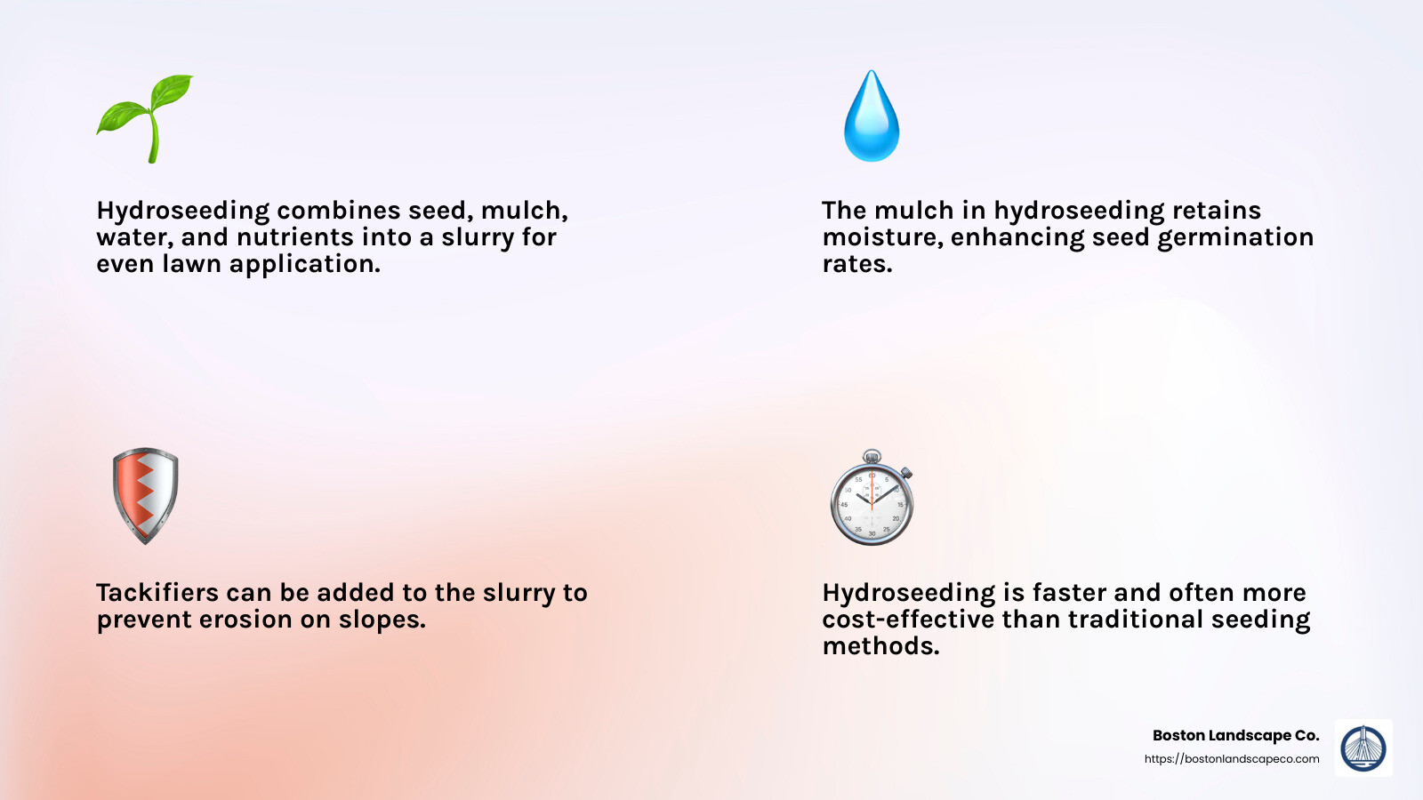 Benefits of Hydroseeding - residential hydroseeding infographic 4_facts_emoji_light-gradient