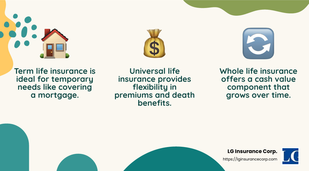 Understanding cash value in life insurance - miami life insurance infographic 3_facts_emoji_nature