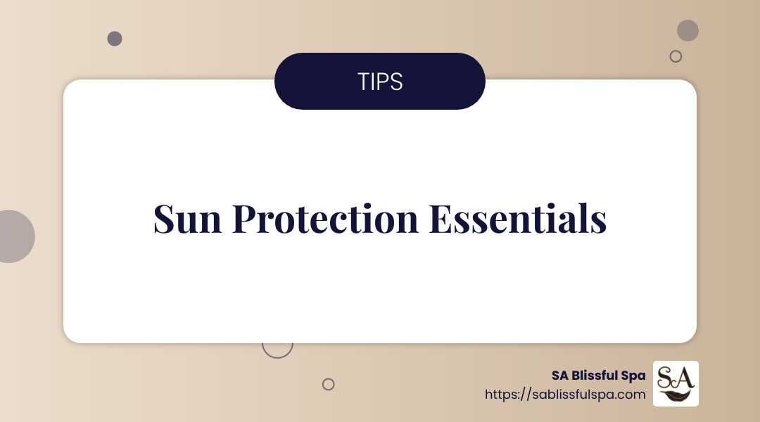 Sun protection is essential for healthy skin - about face skin care infographic simple-info-landscape-card