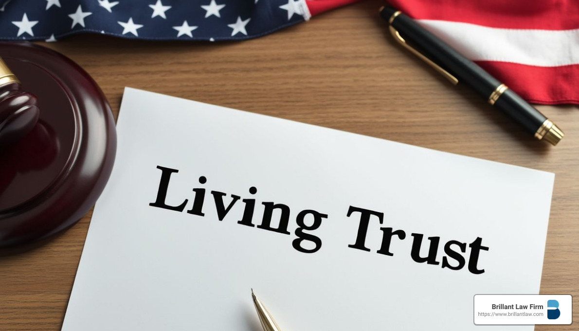 Living trust document - law trust