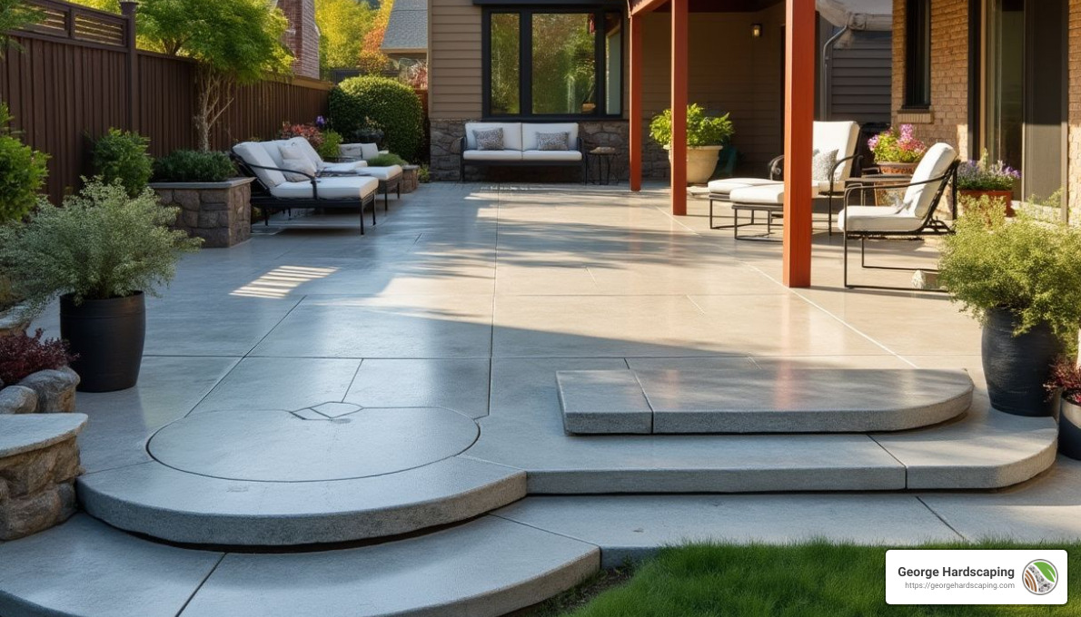 Concrete Patio Design - hardscaping