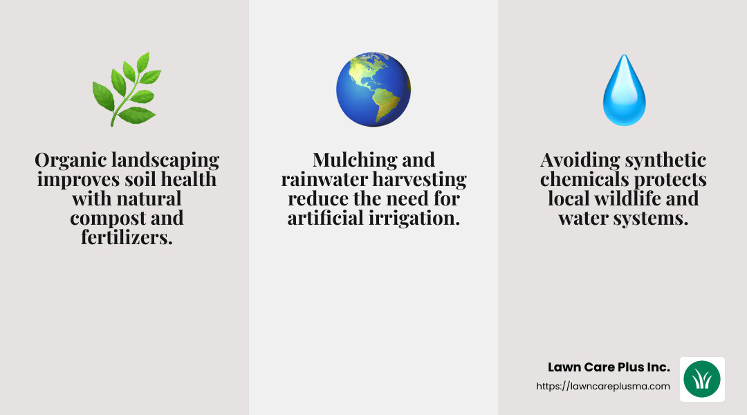 Biodiversity in Organic Gardens - organic landscaping belmont ma infographic 3_facts_emoji_grey