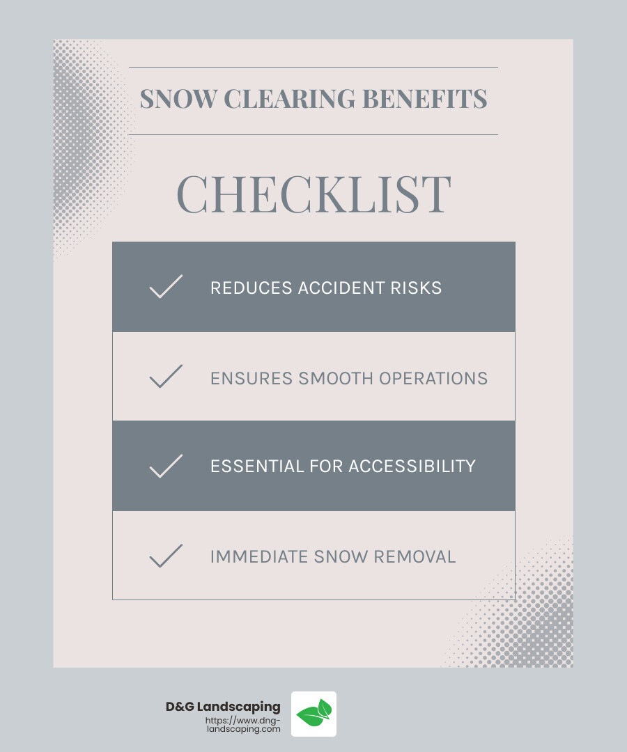 Snow Clearing Efficiency - snow clearing companies infographic checklist-light-blue-grey
