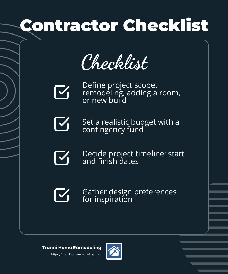 Budgeting Tips for Construction Projects - construction and renovation company infographic checklist-dark-blue