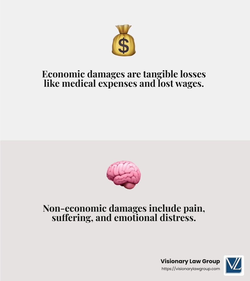 Understanding damages in car accidents - Car crash attorney Long Beach infographic 2_facts_emoji_grey