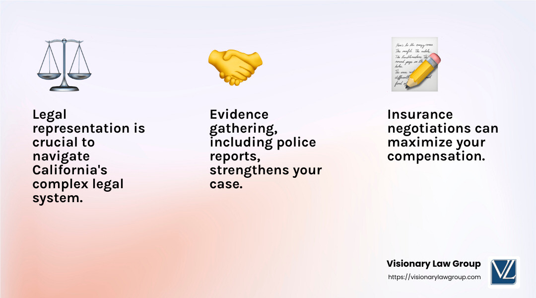 Insurance negotiations can make a huge difference in the compensation you receive. - Car crash attorney Long Beach infographic 3_facts_emoji_light-gradient