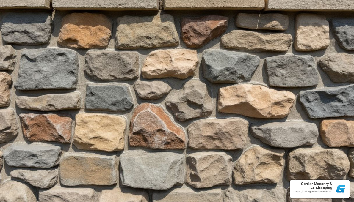 Stone Masonry Example - commercial brickwork