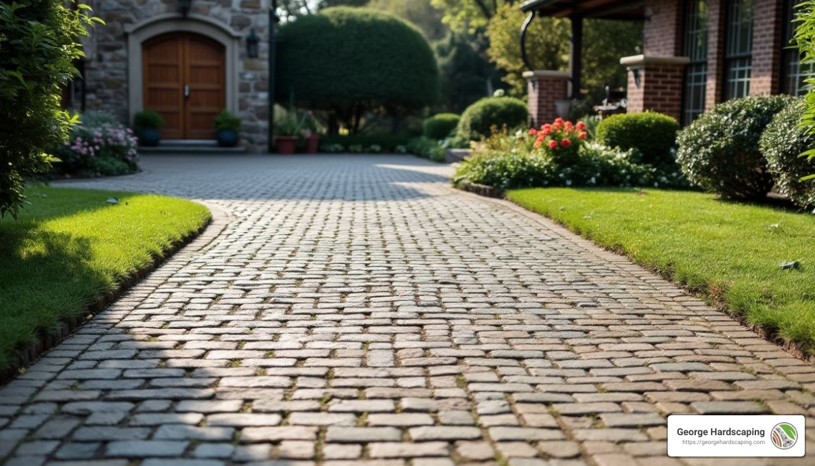Basket weave pattern - driveway paver