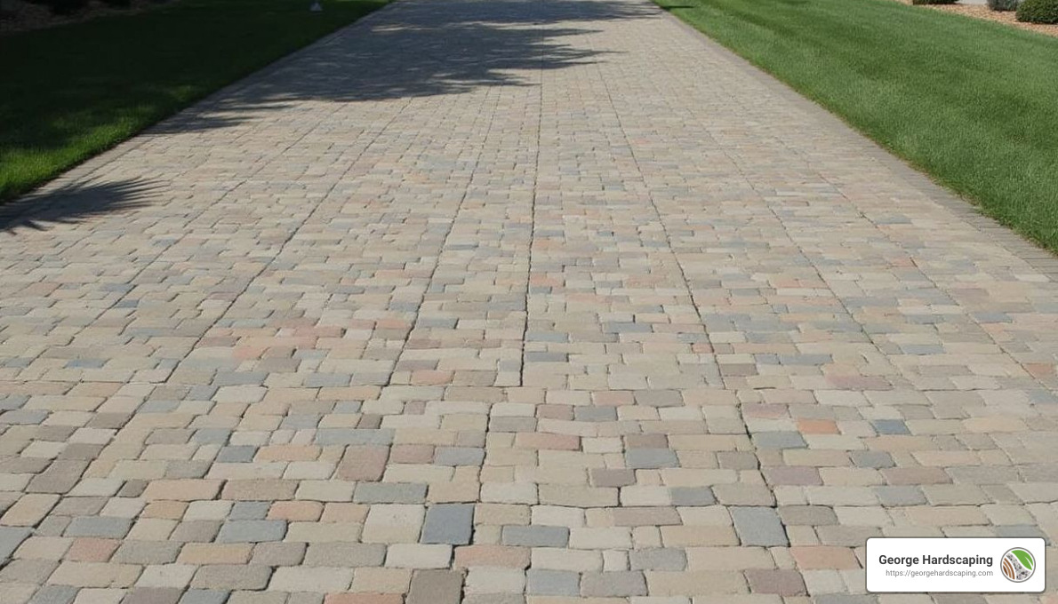 Mixed patterns - driveway paver