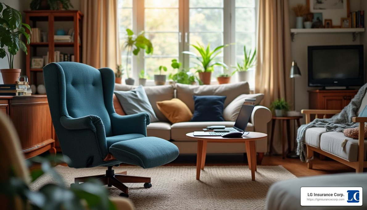 Personal property coverage protects your belongings inside the home. - property insurance quote