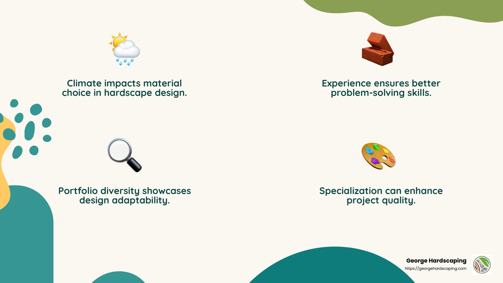Local Climate Knowledge - hardscape designers near me infographic 4_facts_emoji_nature