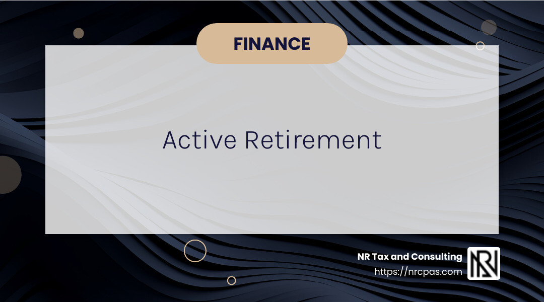 Retirement should be as active and rewarding as your working years, without the stress of financial worries. - certified financial consultant best financial planning service infographic simple-info-landscape-card-dark