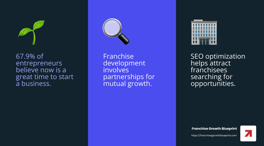 Understanding Franchise Development Marketing - Franchise development marketing plan infographic 3_facts_emoji_blue