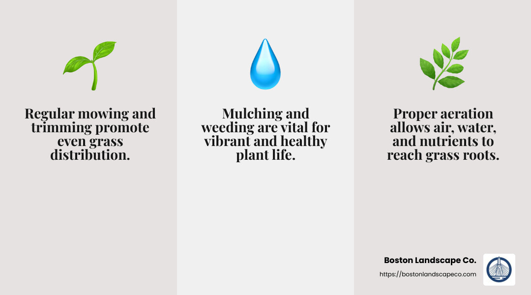 Lawn Care and Maintenance Infographic - commercial landscaping natick infographic 3_facts_emoji_grey