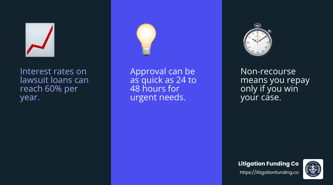 Interest Rates Stat - lawsuit loans infographic 3_facts_emoji_blue