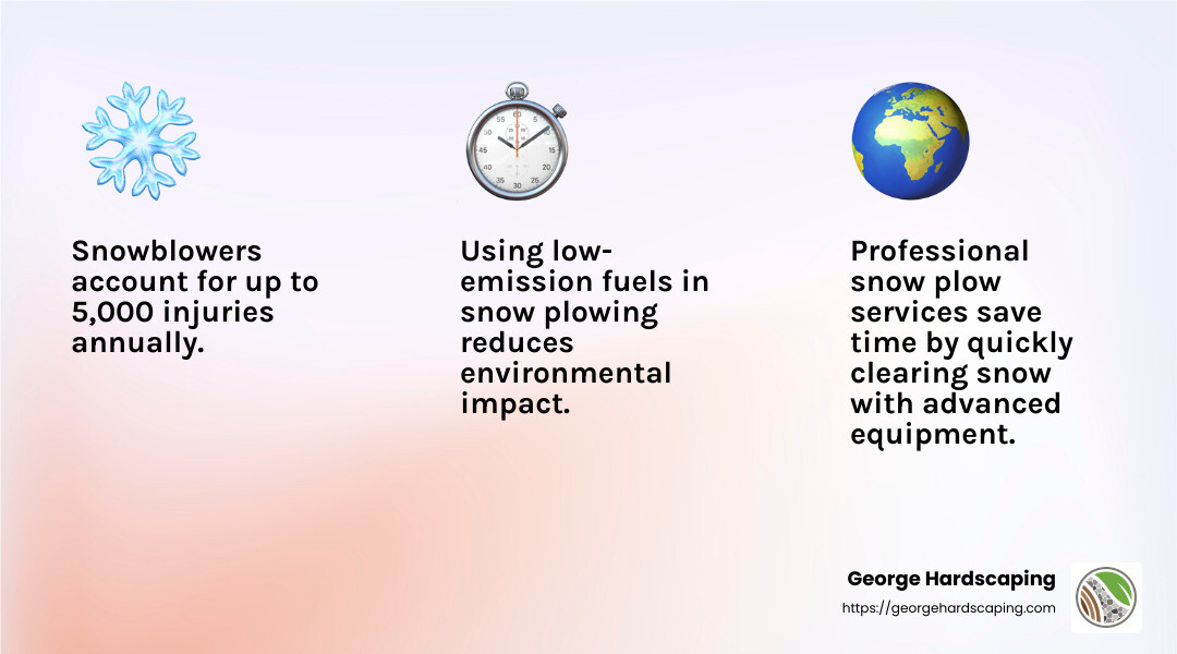 Stat: Snowblower injuries - snow plow service infographic 3_facts_emoji_light-gradient