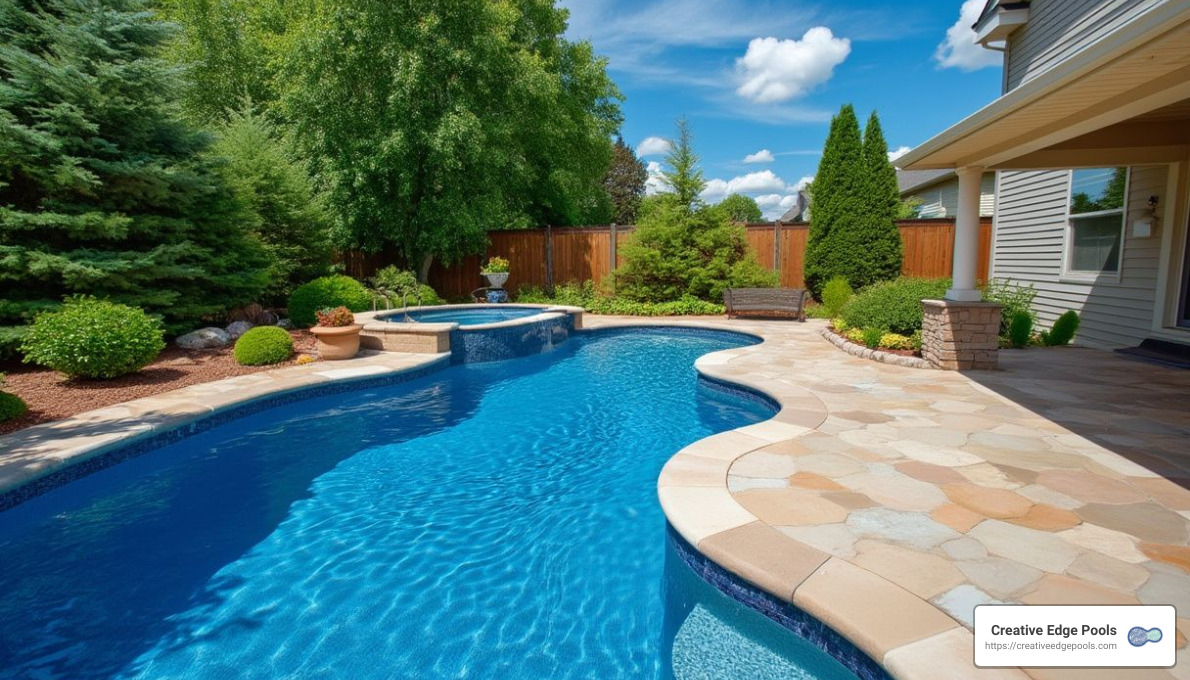 Vinyl Liner Pool Design - inground pool companies near me