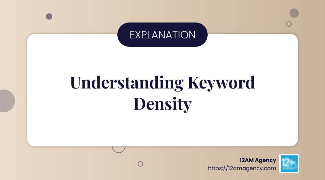 Understanding Keyword Density - how to check keyword density infographic simple-info-landscape-card