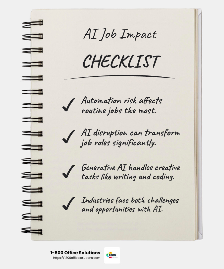 AI Job Impact Stat - Will AI replace jobs: 9 job types that might be affected infographic checklist-notebook AI Job Impact Stat - Will AI replace jobs: 9 job types that might be affected infographic checklist-notebook