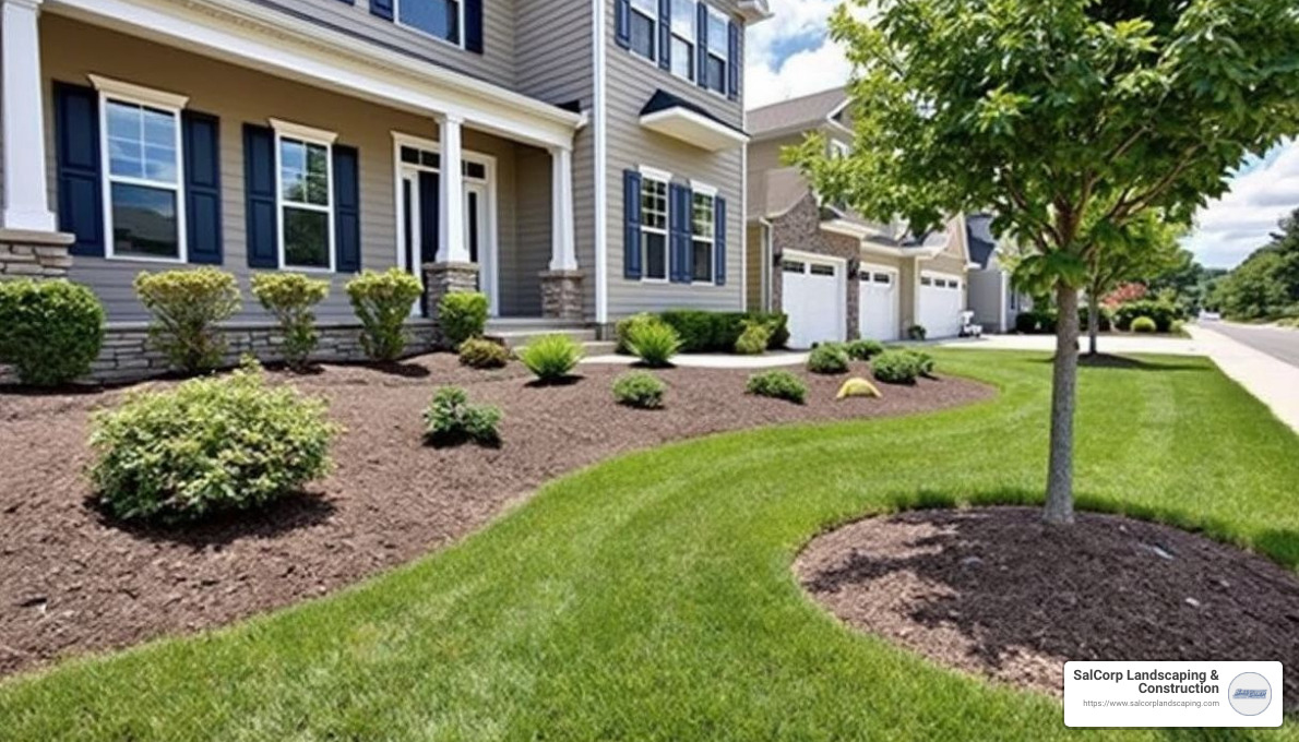 Sun map of a backyard - new construction landscaping