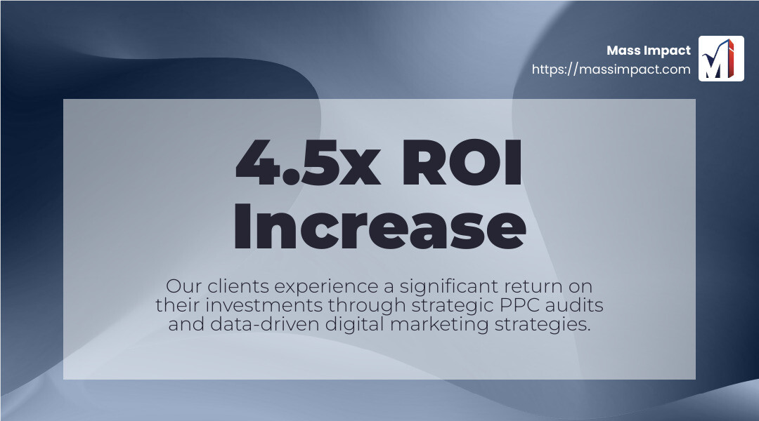 Mass Impact's proven track record in PPC audits and digital marketing services - pay per click audit infographic simple-stat-landscape-abstract