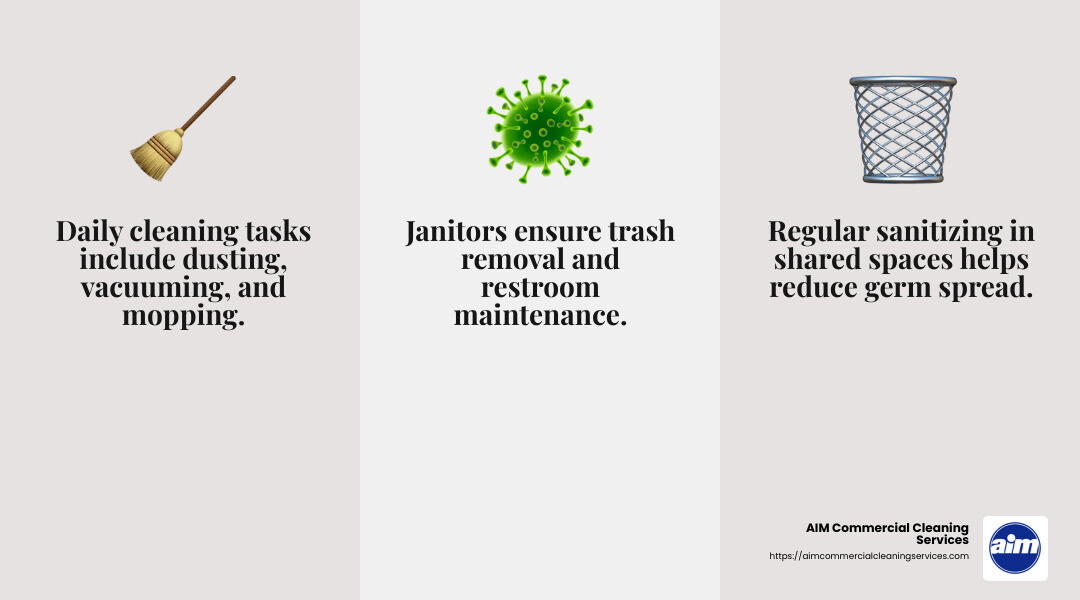 Janitorial services infographic - commercial Office Cleaning infographic 3_facts_emoji_grey