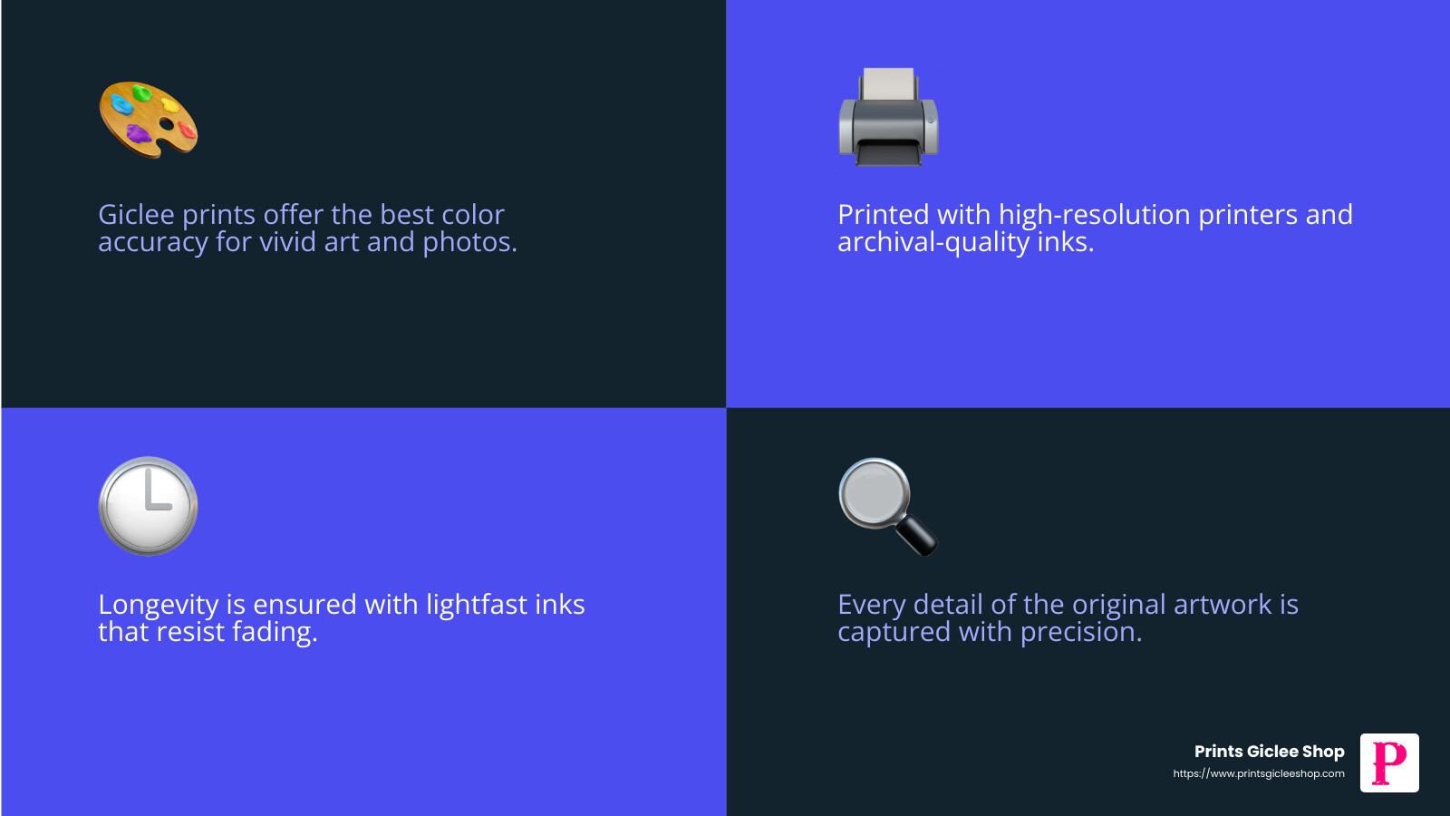Color accuracy and detail in giclee printing - custom framing in miami infographic 4_facts_emoji_blue Color accuracy and detail in giclee printing - custom framing in miami infographic 4_facts_emoji_blue
