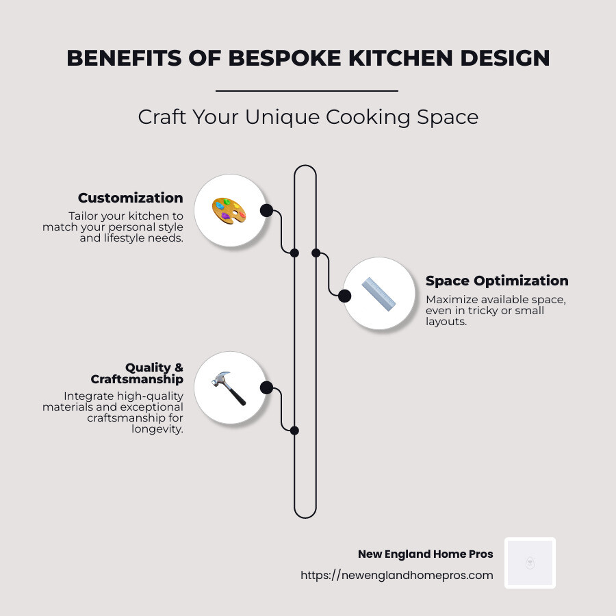 Bespoke Kitchen Design Features - bespoke kitchen design infographic infographic-line-3-steps-neat_beige