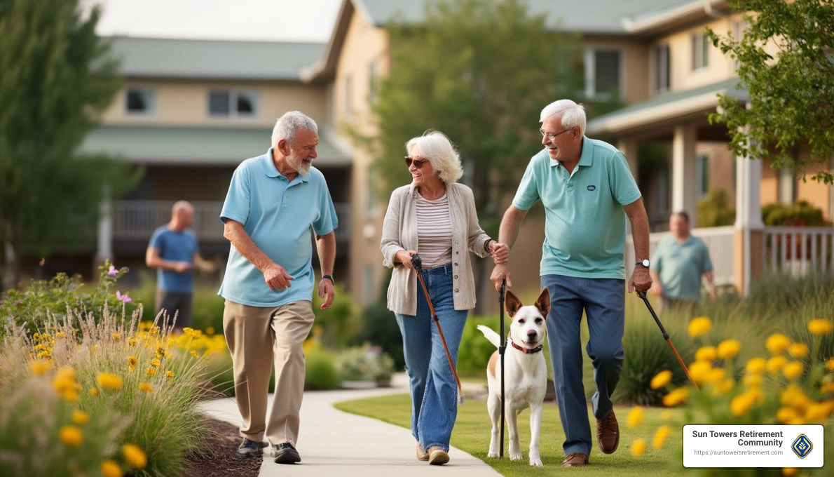 Retirement communities offer a balance of independence and convenience. - Continuing care for seniors