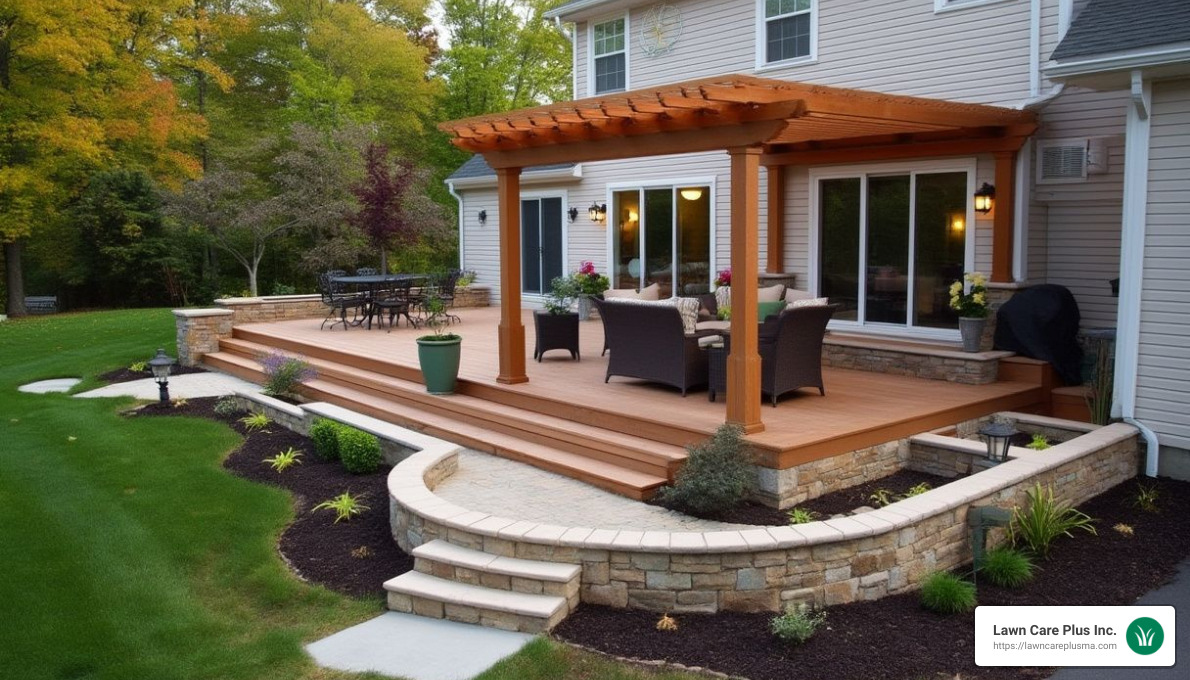 Functional outdoor space design - custom decks and patios