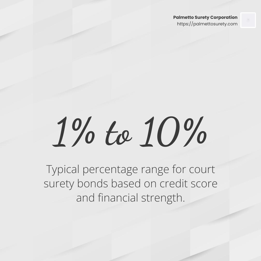 Percentage of surety bond for court - how much a percentage is a surety bond for court infographic simple-stat-light Percentage of surety bond for court - how much a percentage is a surety bond for court infographic simple-stat-light