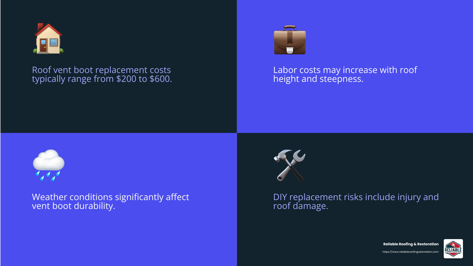Quote about roof repair costs - What Does It Cost to Replace a Roof Vent Boot infographic 4_facts_emoji_blue Quote about roof repair costs - What Does It Cost to Replace a Roof Vent Boot infographic 4_facts_emoji_blue