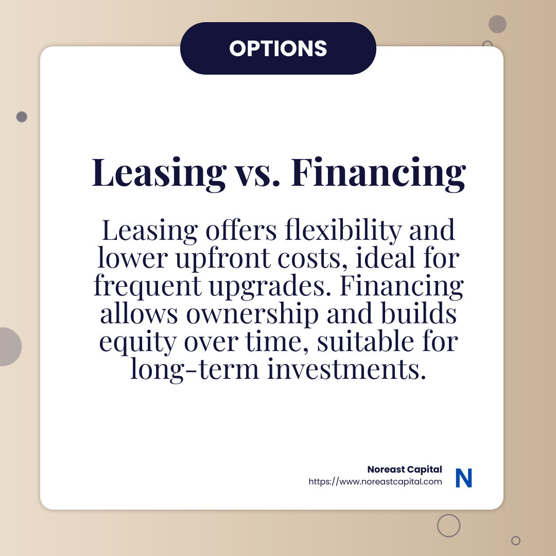 Understanding Equipment Financing - easy equipment financing infographic simple-info-card