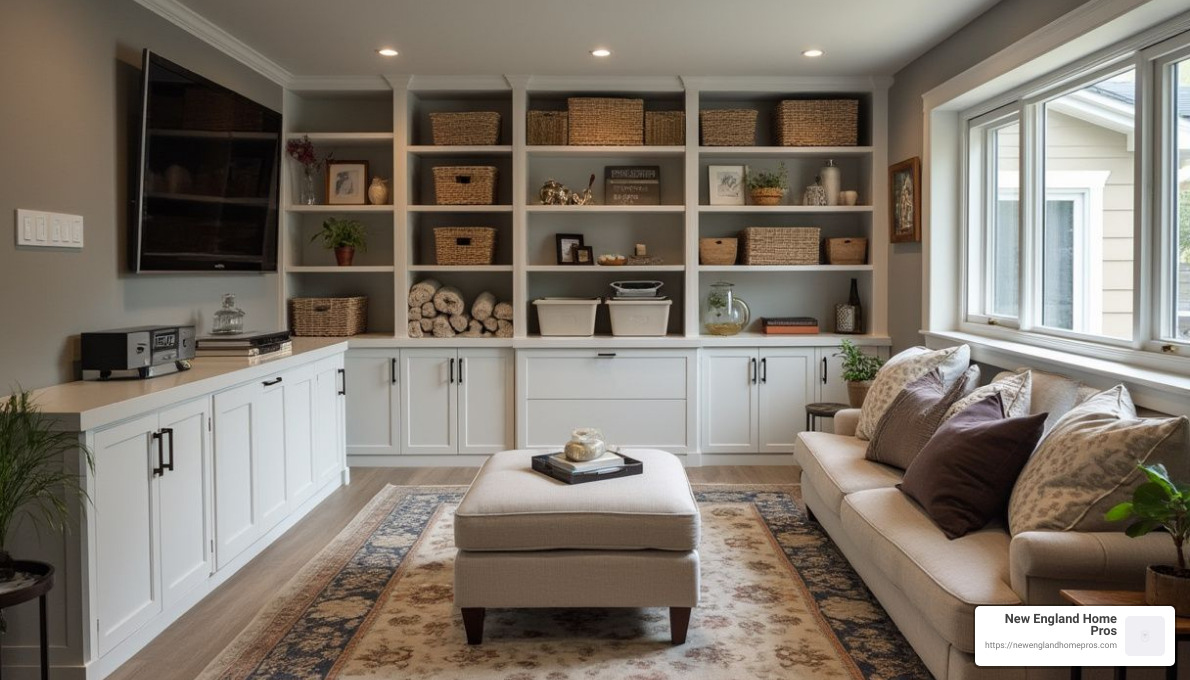 Basement storage solutions - basement finishing ideas