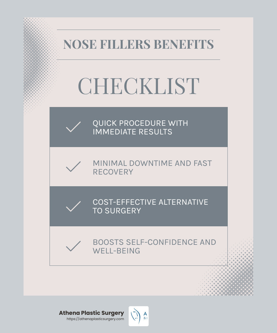 Nose Fillers Near Me: What to Look for in a Local Provider 4 Psychological Benefits of Non-Surgical Procedures - nose fillers near me infographic checklist-light-blue-grey