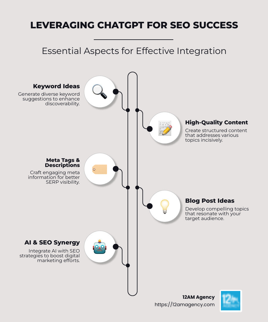 Key Uses of ChatGPT for SEO - use chat gpt for seo infographic infographic-line-5-steps-neat_beige