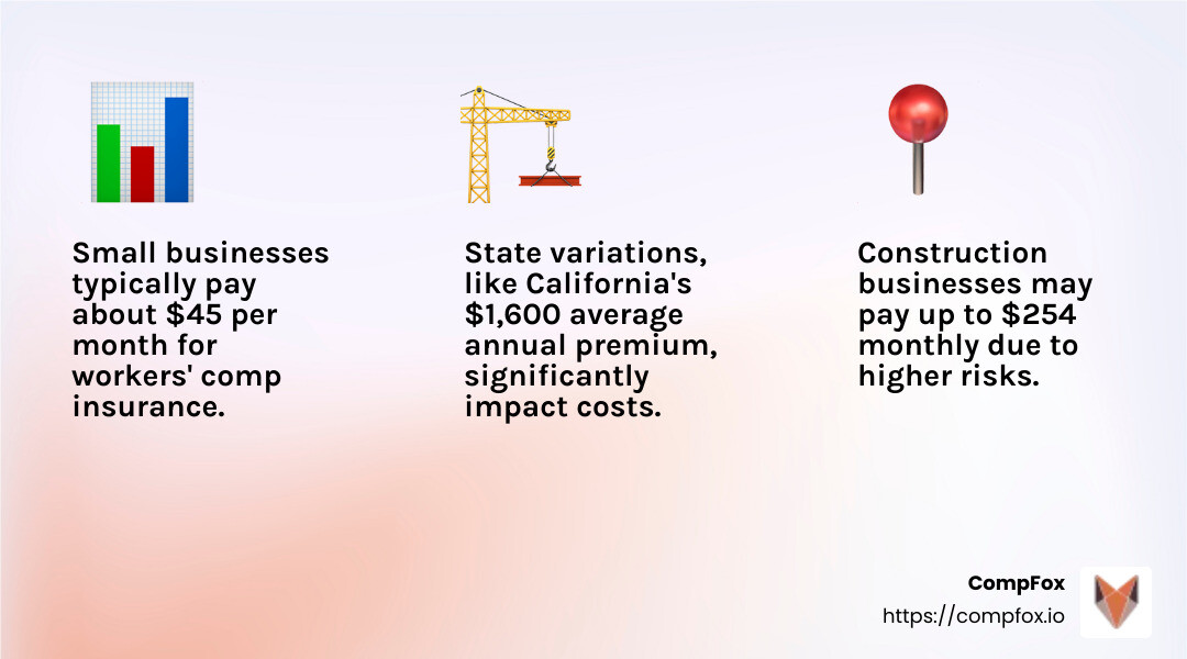 Workers' comp insurance cost by state - workers comp insurance cost for small business infographic 3_facts_emoji_light-gradient