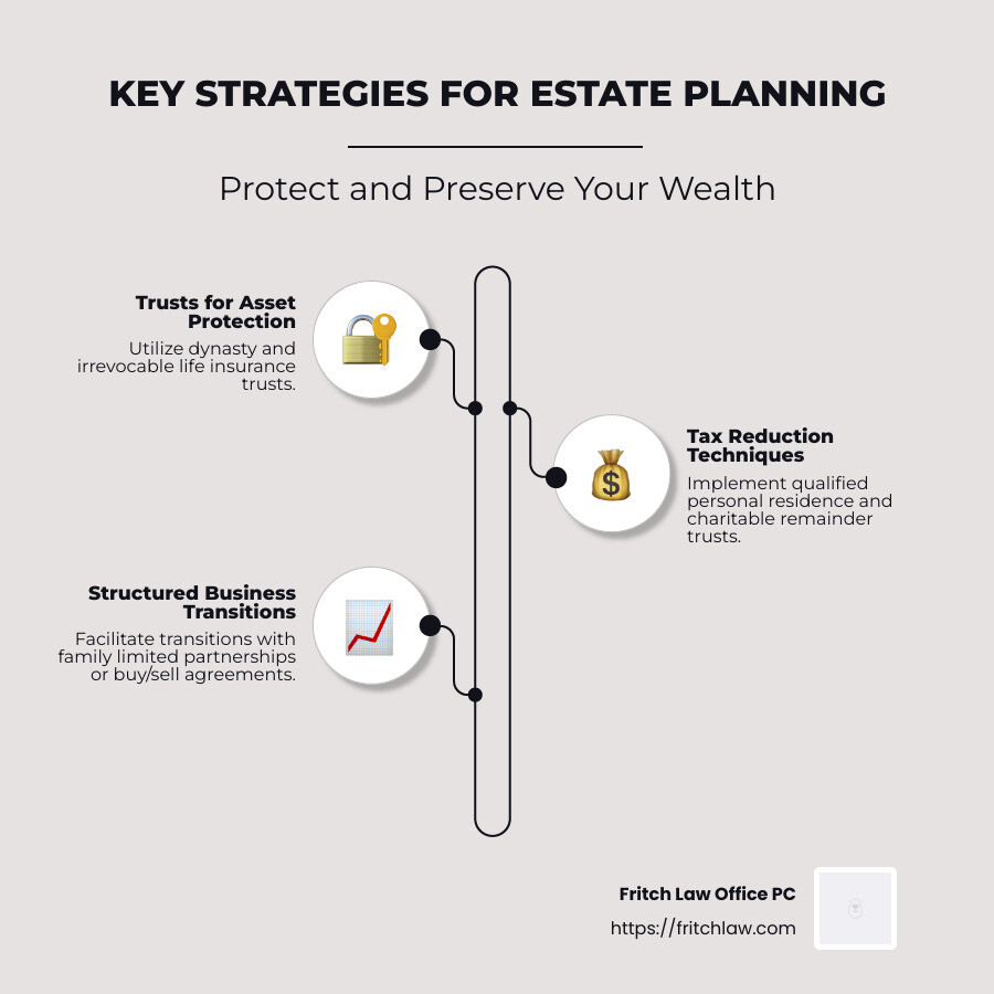 Estate Planning Strategies Infographic - advanced estate planning strategies infographic infographic-line-3-steps-neat_beige