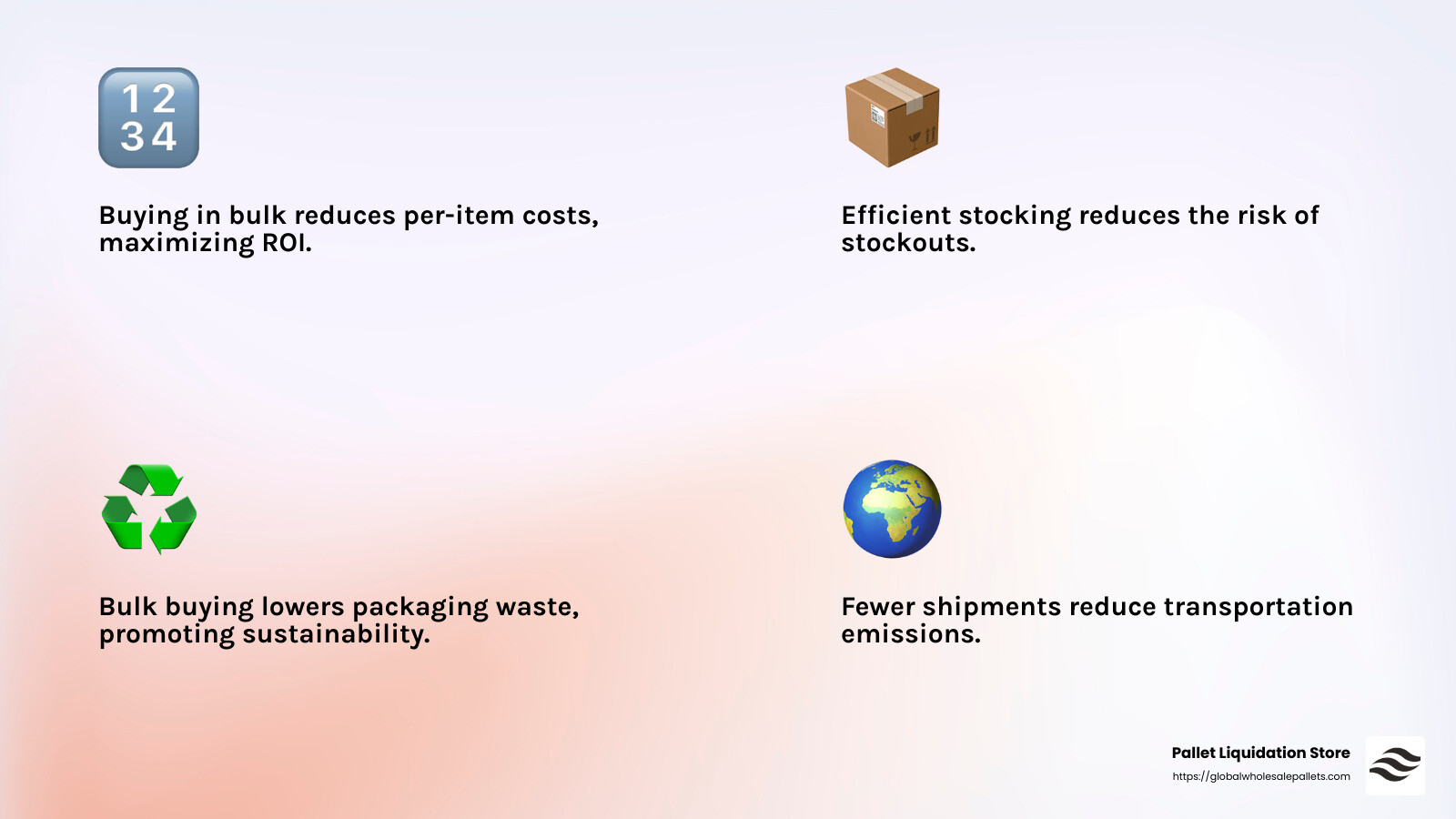 Eco-Friendly Practices - wholesale crocs pallets infographic 4_facts_emoji_light-gradient