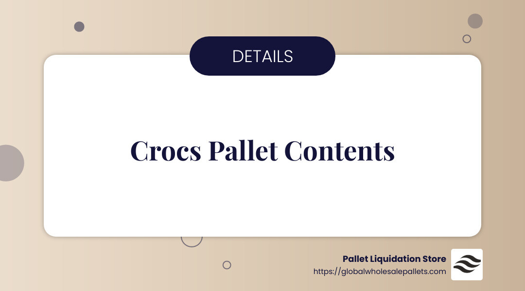 Brand new Crocs and returns - wholesale crocs pallets infographic simple-info-landscape-card