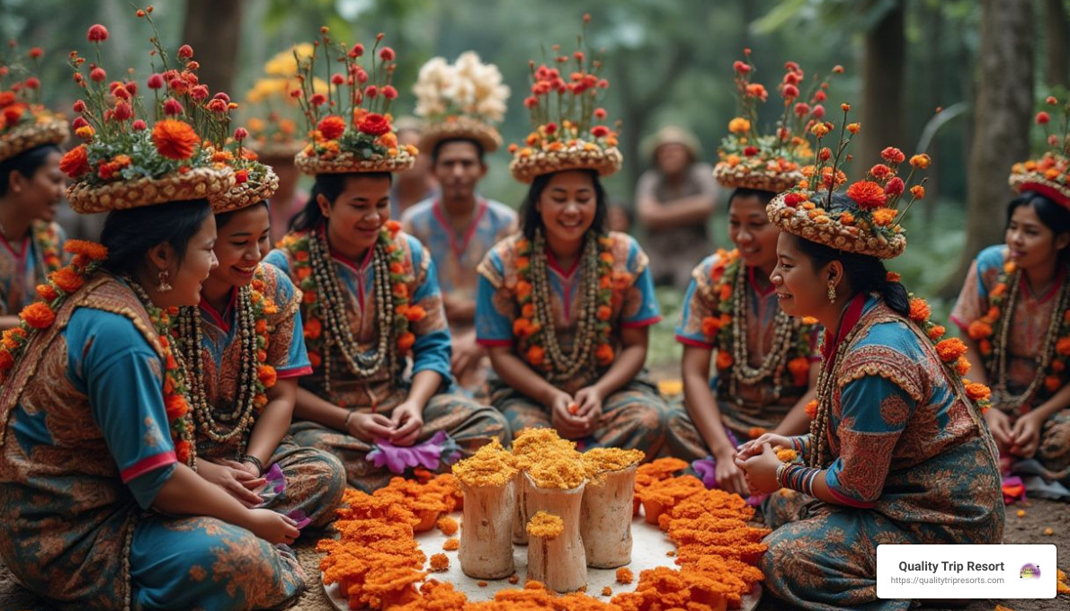 Image of a traditional ceremony using magic mushrooms - buy psilocybin mushrooms online