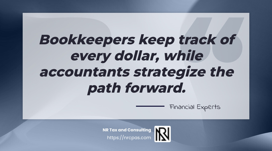 Quote about the role of bookkeepers and accountants - best bookkeeping services near me infographic simple-quote-landscape-gray