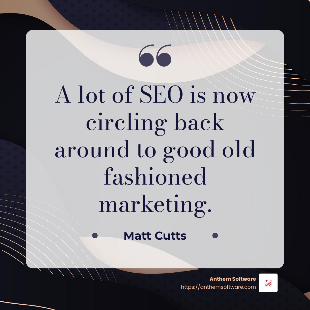 Matt Cutts Quote - expert seo infographic simple-quote-dark