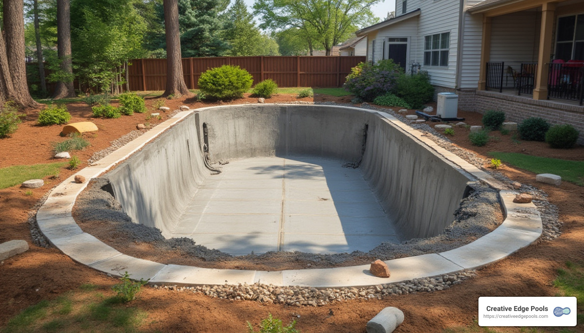 Gunite Pool Installation Process - gunite pool price per square foot