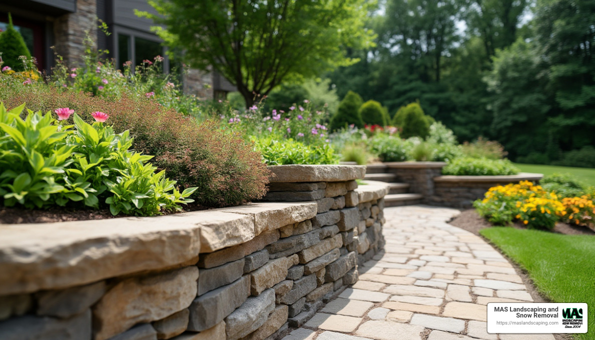 Garden wall guiding visitors - Garden wall designs