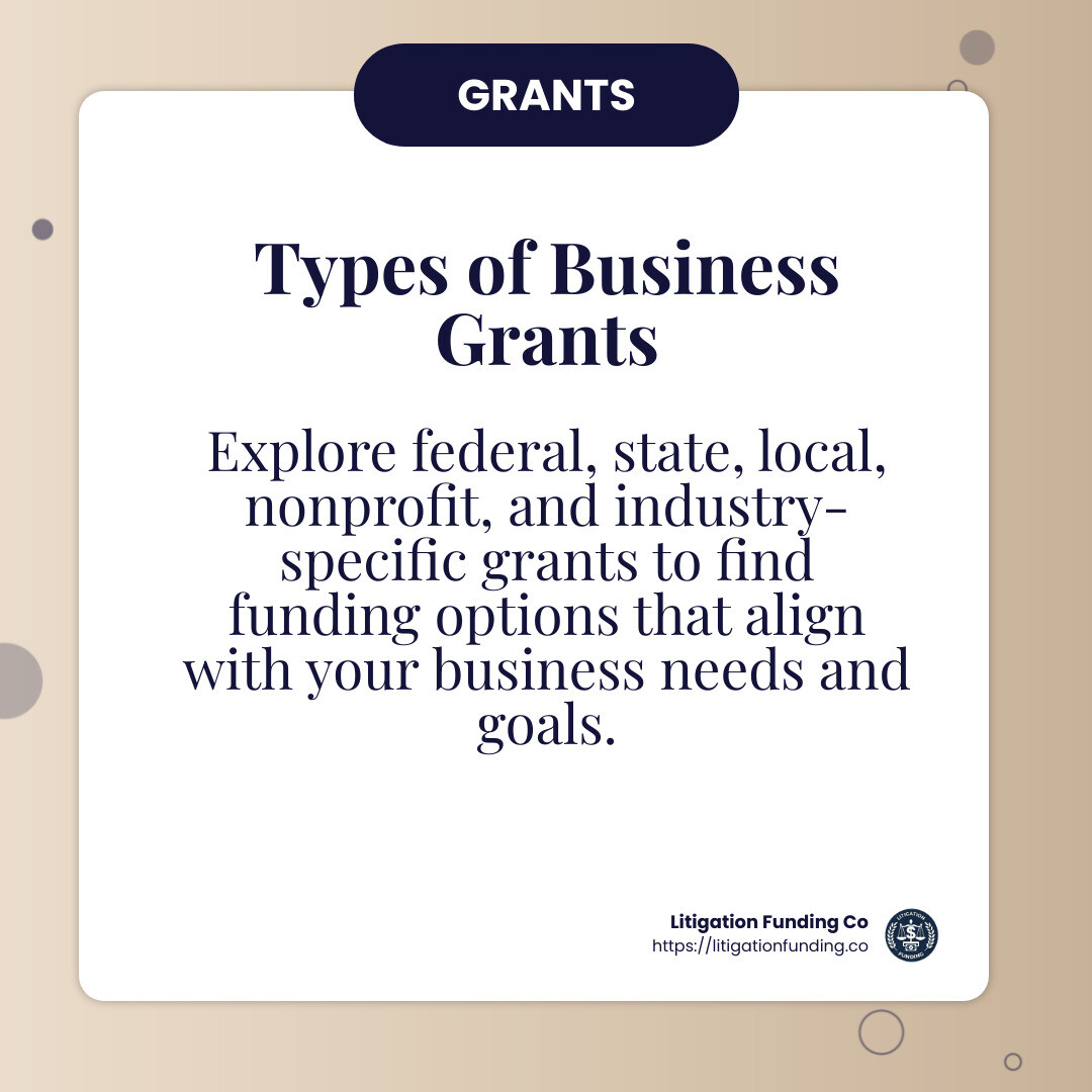 Federal grants are a significant source of funding for small businesses. - business grants no credit check infographic simple-info-card