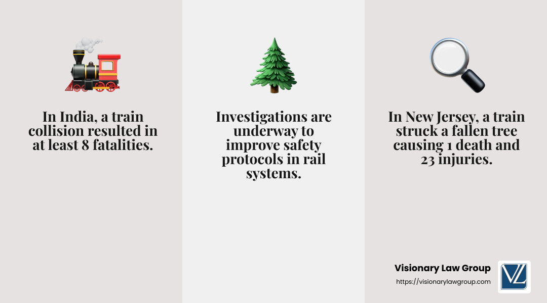 Footage from the accident site showed bodies lined up on tracks and the injured being shifted to hospitals while rescuers desperately looked through the overturned and jumbled metal train compartments. - train crash today infographic 3_facts_emoji_grey Footage from the accident site showed bodies lined up on tracks and the injured being shifted to hospitals while rescuers desperately looked through the overturned and jumbled metal train compartments. - train crash today infographic 3_facts_emoji_grey