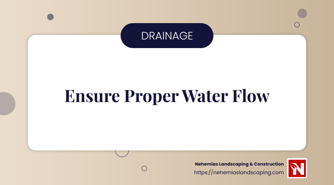 Proper drainage is key to long-lasting patios - install a patio infographic simple-info-landscape-card