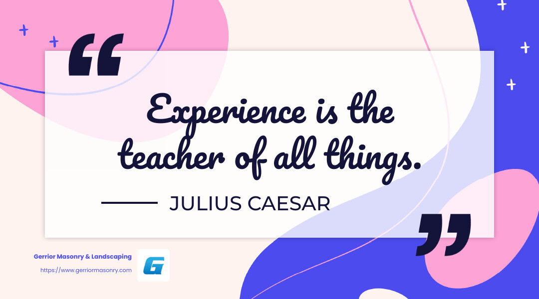 Experience matters: A seasoned contractor can steer complex landscape projects efficiently. - landscape install near me infographic simple-quote-landscape-colorful